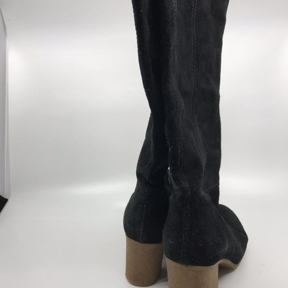 Zara Black Knee High Boots/Booties Size: US 8 - Picture 2 of 8